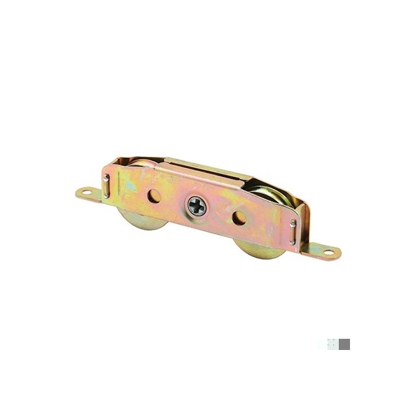 Prime-Line Steel Sliding Door Roller Tandem Assembly, 1-1/2 In. Depth x 5/16 In. Width, Steel, Yellow Zinc D 1876 - main
